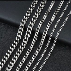 3/$40 Stainless Steel 3/5/7mm Curb Chains